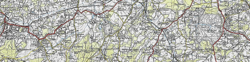 Old map of Bream Wood in 1946