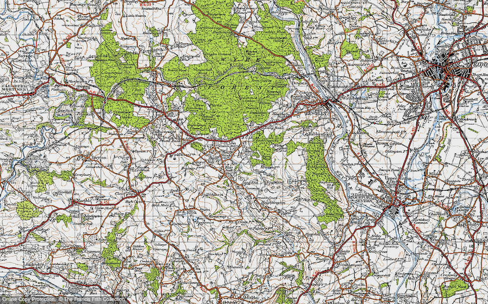Old Map of Lye Head, 1947 in 1947