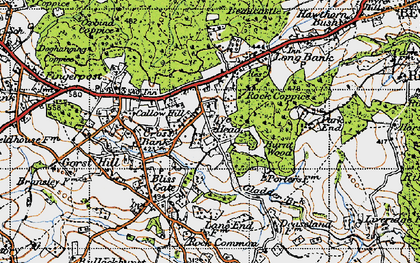 Old map of Lye Head in 1947