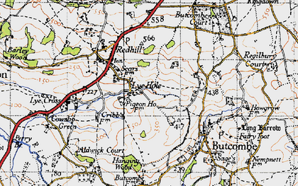 Old map of Lye Hole in 1946