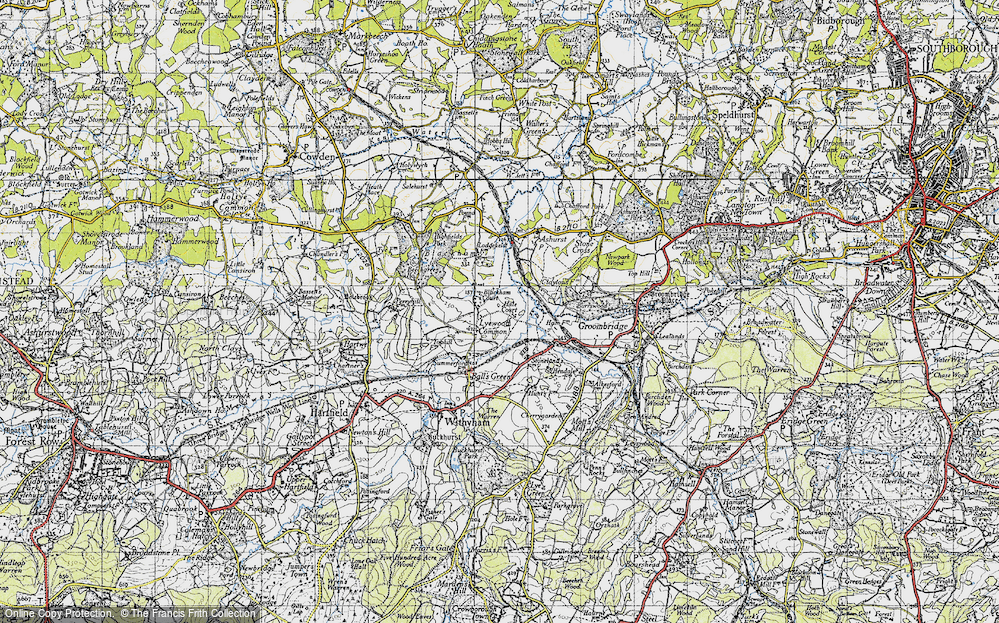 Old Map of Lyewood Common, 1946 in 1946