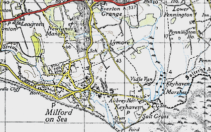 Old map of Lymore in 1940