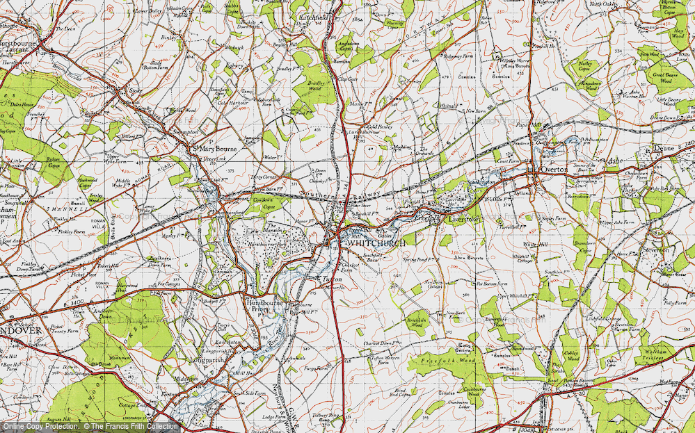 Old Map of Lynch Hill, 1945 in 1945