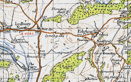Old map of Lynchgate in 1947