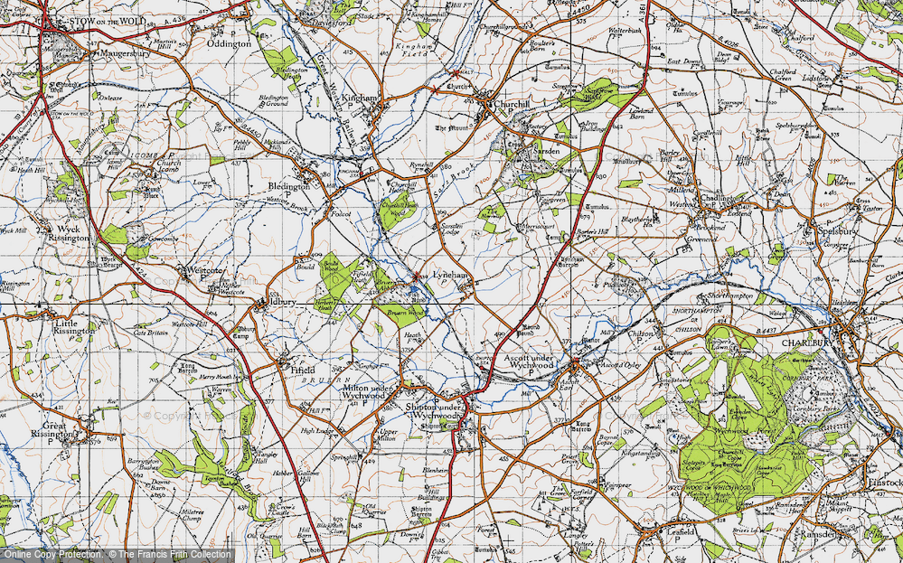 Old Map of Lyneham, 1946 in 1946