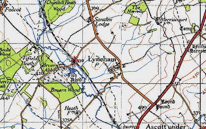 Old map of Lyneham in 1946