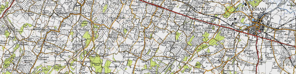 Old map of Bogle in 1946