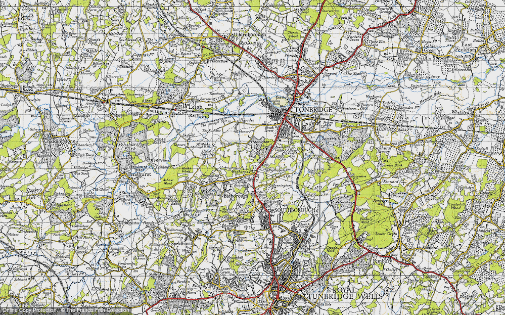 Old Map of Mabledon, 1946 in 1946