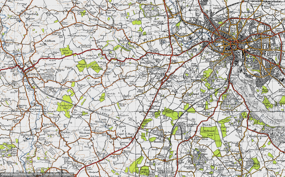 Old Map of Mace Green, 1946 in 1946