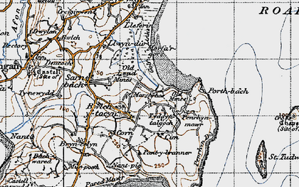 Old map of Machroes in 1947