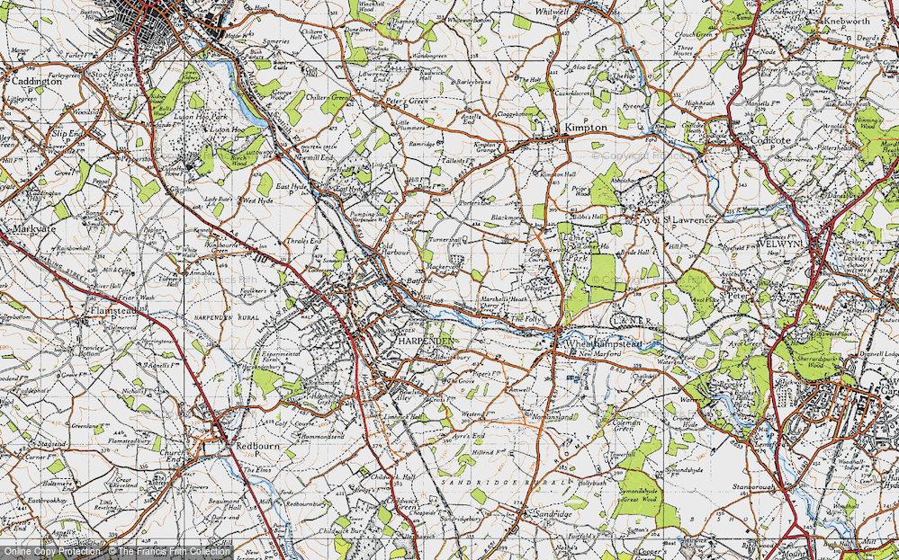 Old Map of Mackerye End, 1946 in 1946