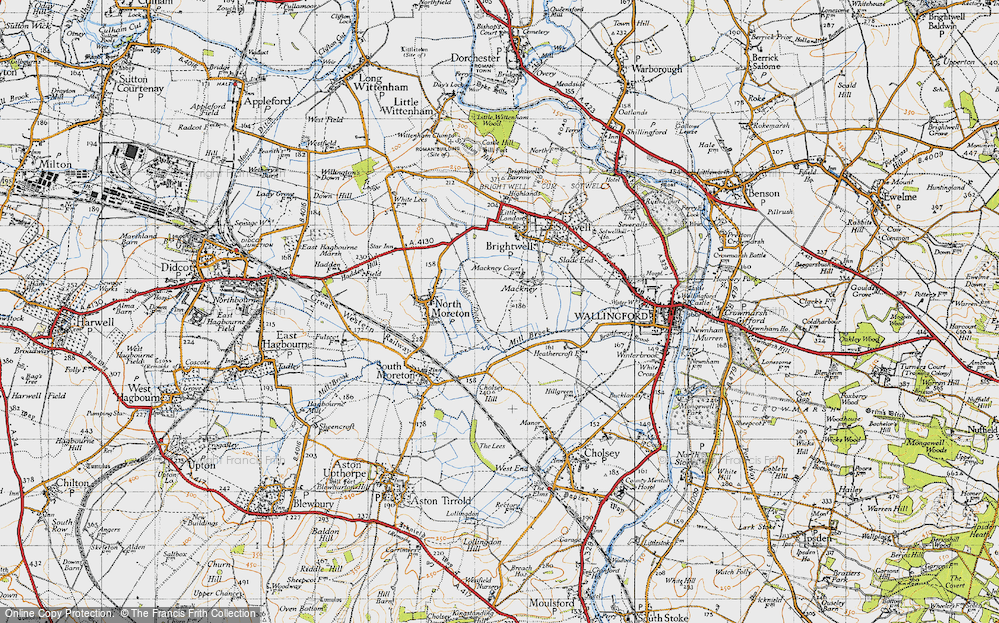 Old Map of Mackney, 1947 in 1947