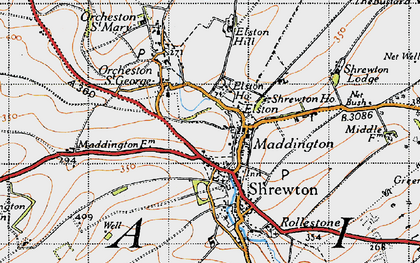 Old map of Maddington in 1940