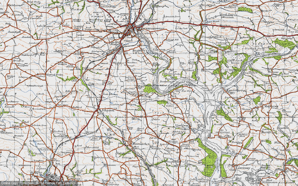 Old Map of Maddox Moor, 1946 in 1946