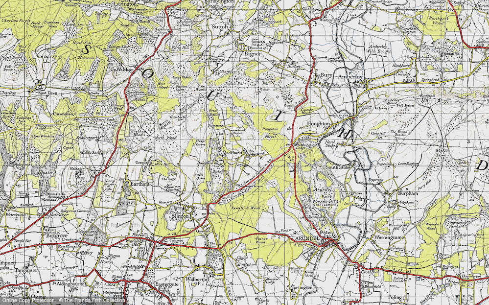 Old Map of Madehurst, 1940 in 1940