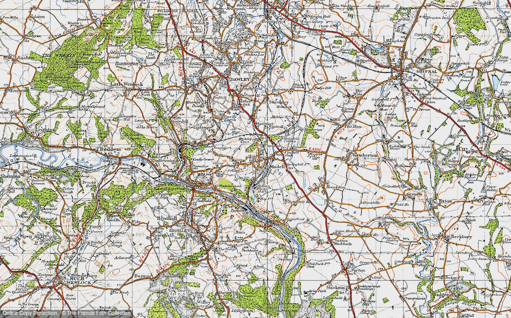 Old Map of Madeley, 1946 in 1946
