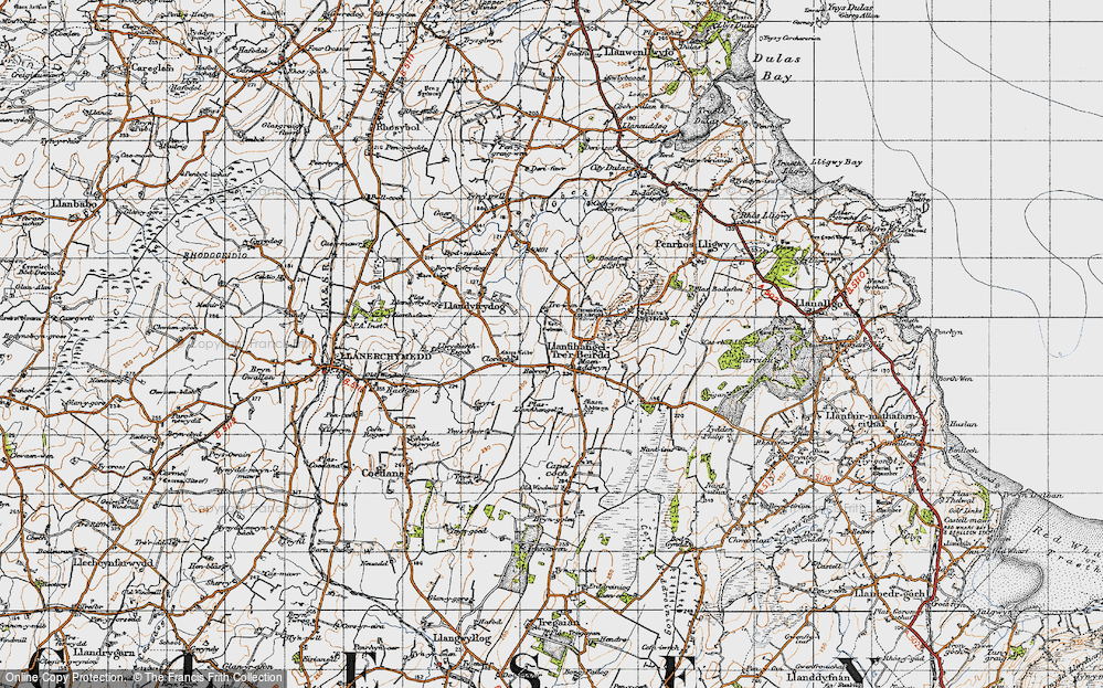 Old Map of Maenaddwyn, 1947 in 1947