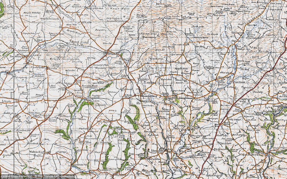 Old Map of Historic Map covering Blacknuck in 1946