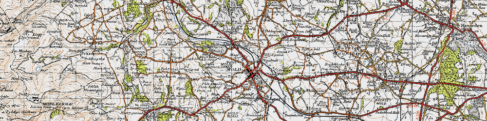 Old map of Maes-y-dre in 1947
