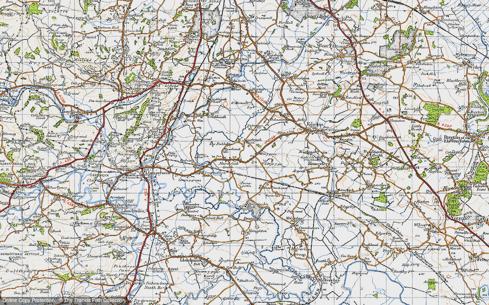 Old Map of Maesbrook, 1947 in 1947