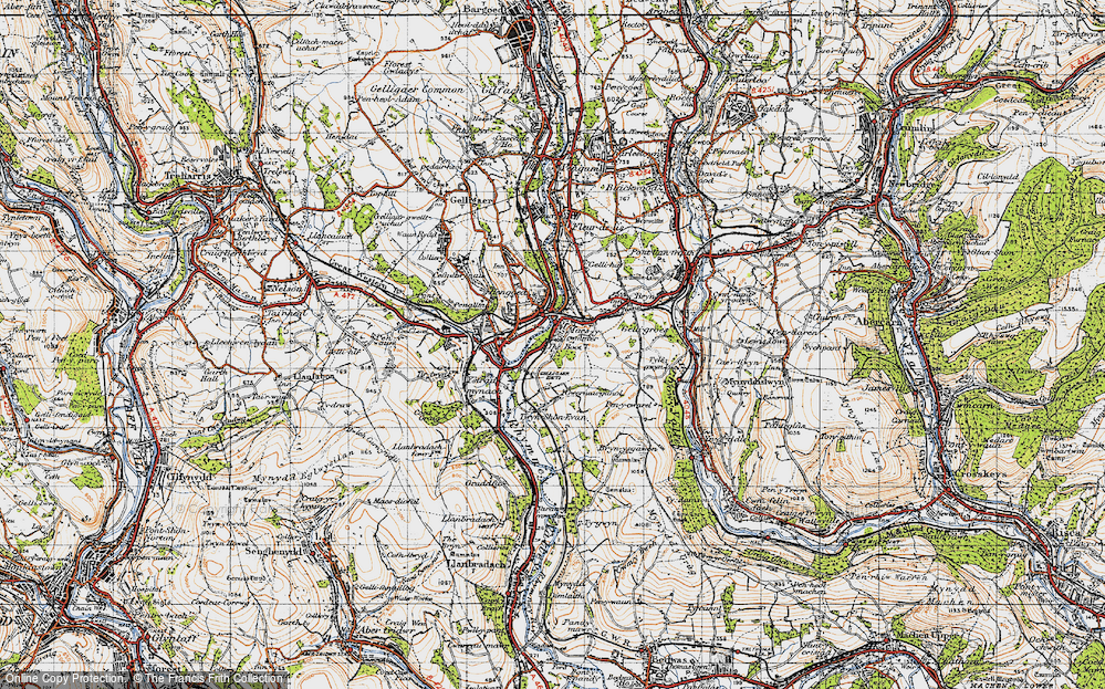 Old Map of Maesycwmmer, 1947 in 1947