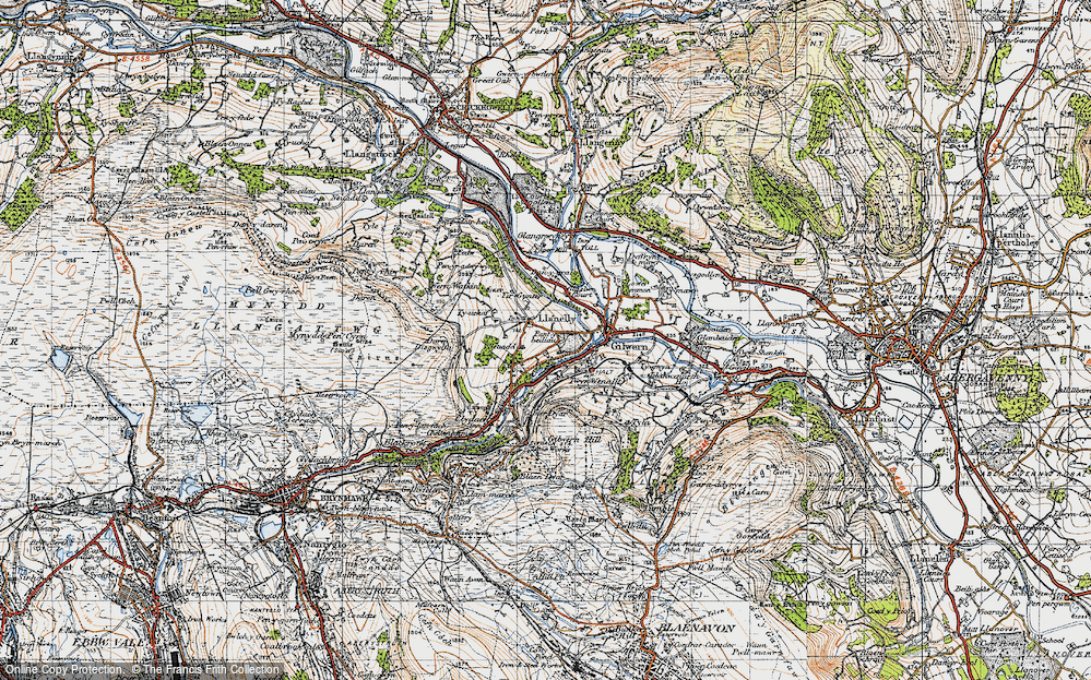 Old Map of Maesygwartha, 1947 in 1947