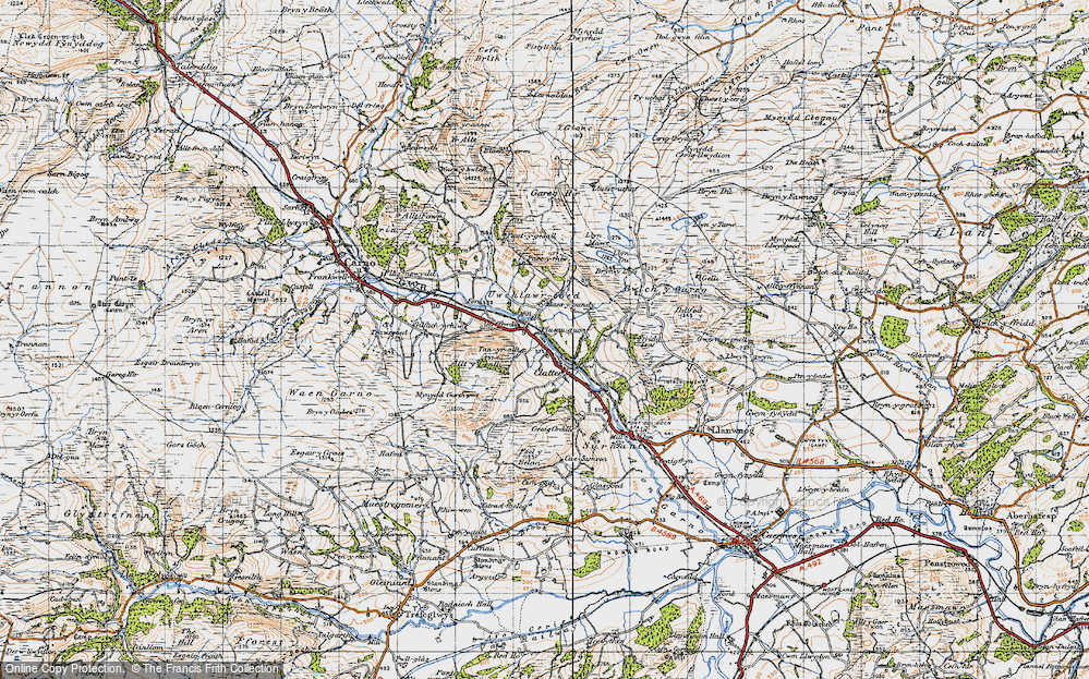 Old Map of Maesypandy, 1947 in 1947
