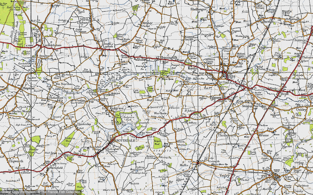 Old Map of Magpie Green, 1946 in 1946