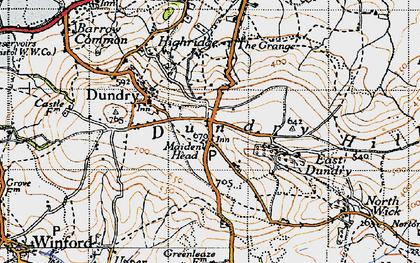 Old map of Maiden Head in 1946