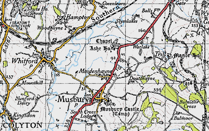 Old map of Ashe House in 1946