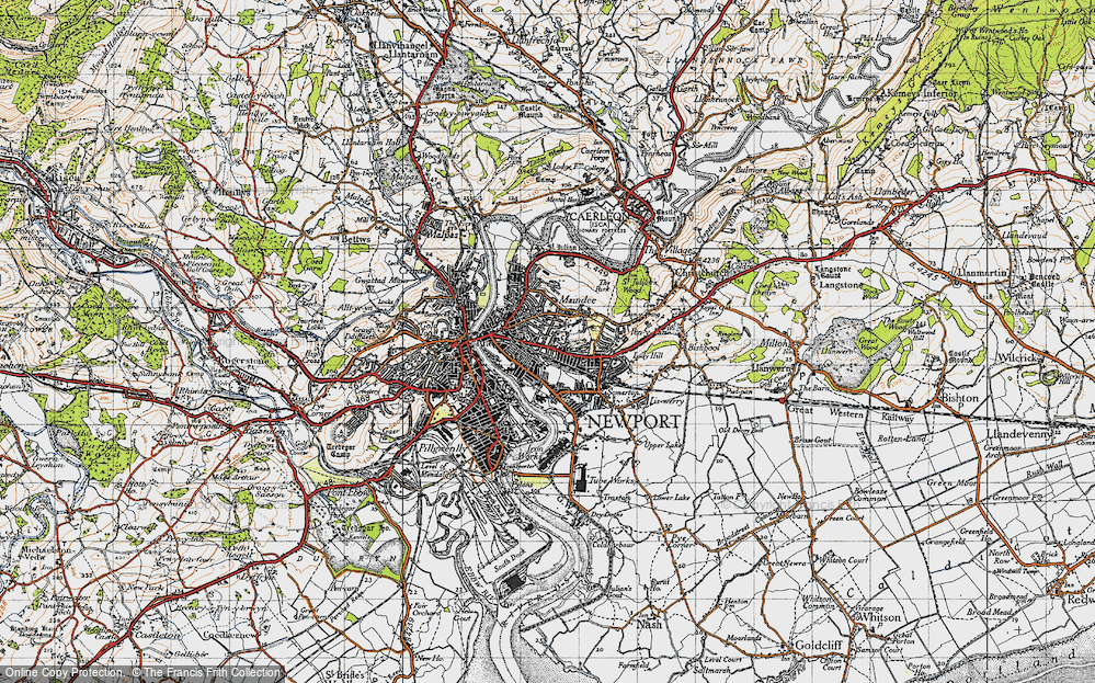 Old Map of Maindee, 1946 in 1946