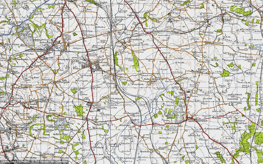Old Map of Mainsforth, 1947 in 1947