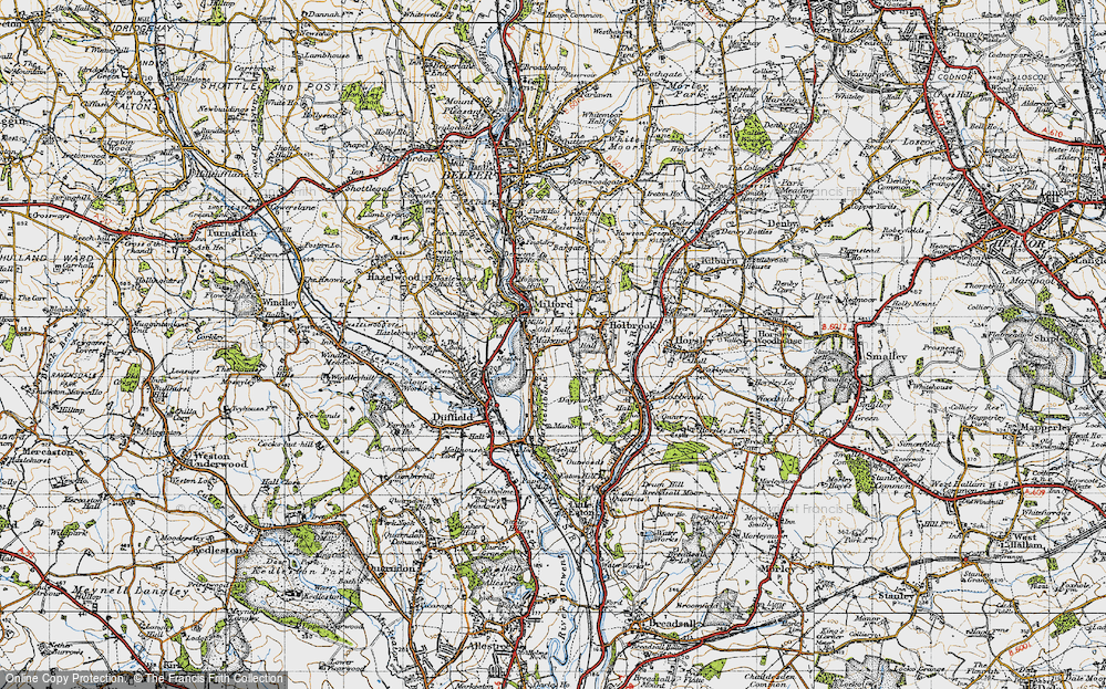 Old Map of Makeney, 1946 in 1946