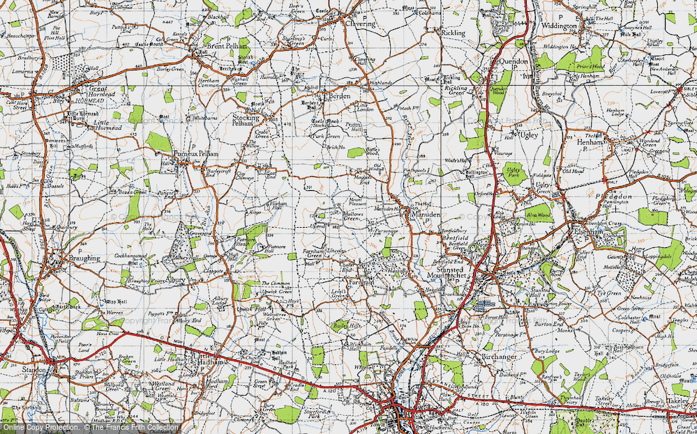 Old Map of Mallows Green, 1946 in 1946