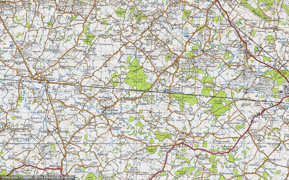 Old Map of Maltman's Hill, 1940 in 1940