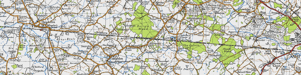 Old map of Maltman's Hill in 1940
