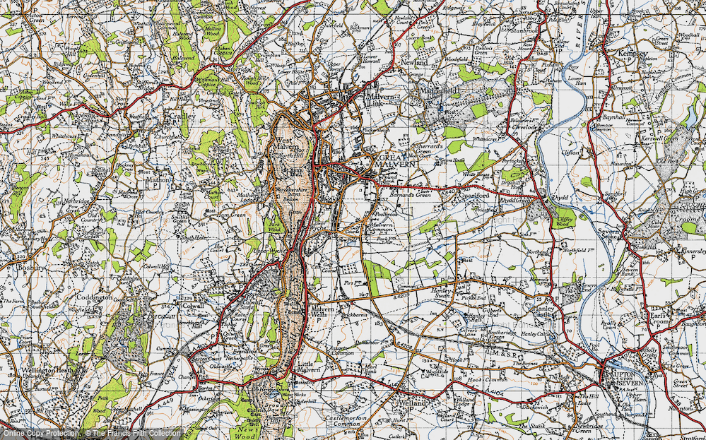 Old Map of Malvern Common, 1947 in 1947