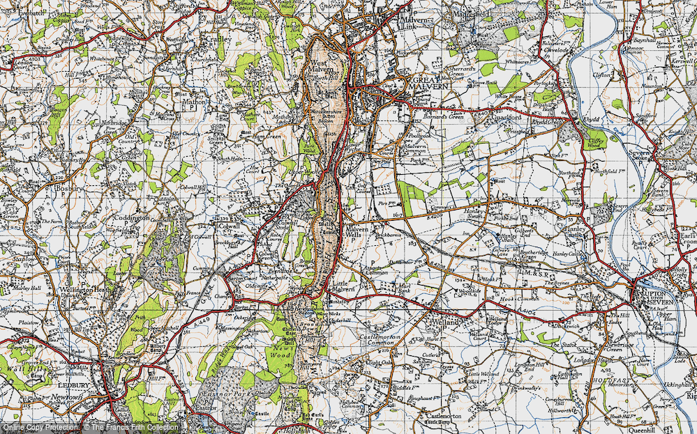 Old Map of Malvern Wells, 1947 in 1947