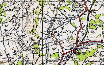 Old map of Mamhilad in 1946