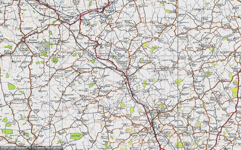 Old Map of Man's Cross, 1946 in 1946
