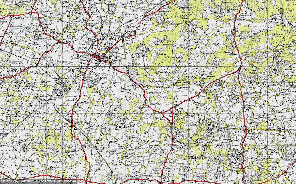 Old Map of Mannings Heath, 1940 in 1940