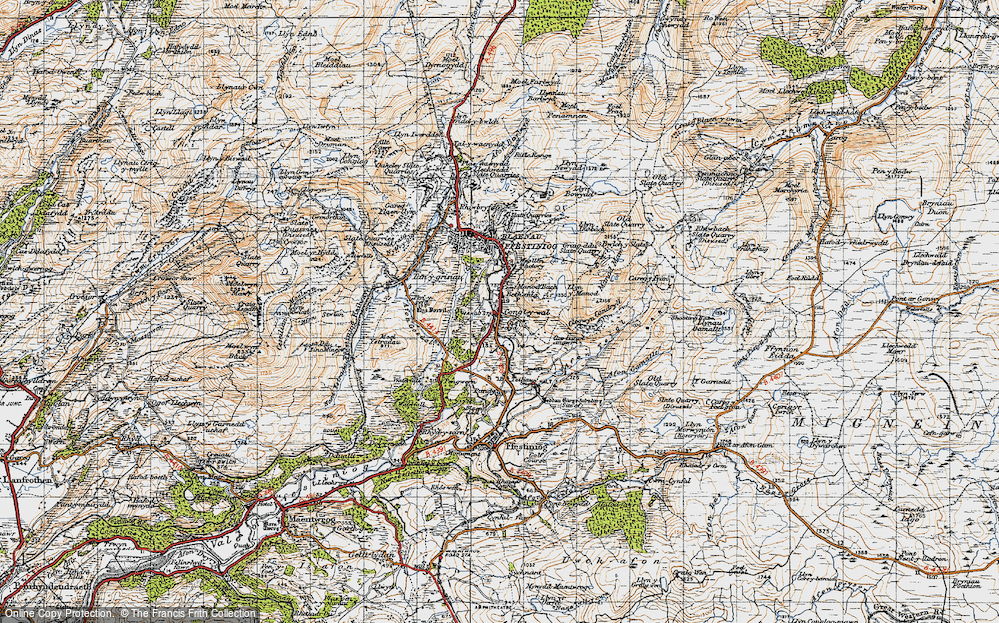 Old Map of Manod, 1947 in 1947
