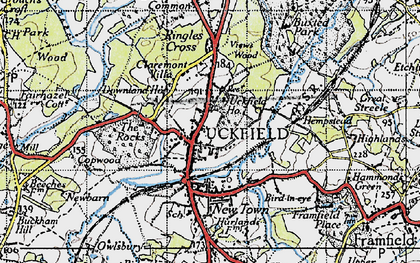 Old map of Manor Park in 1940