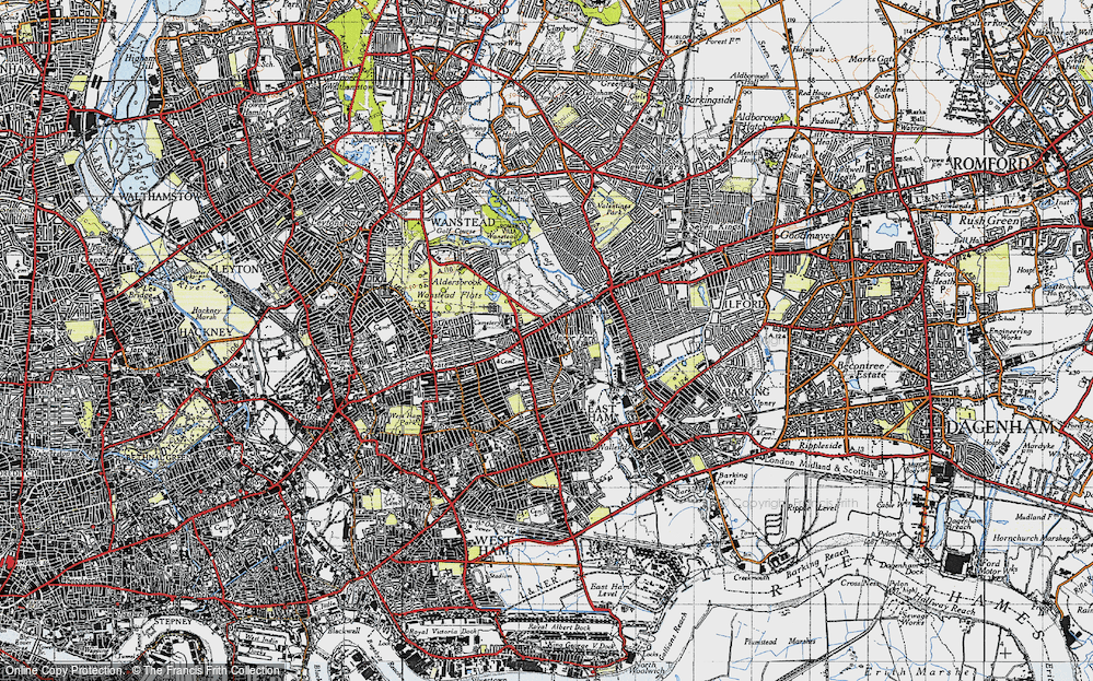 Old Map of Manor Park, 1946 in 1946