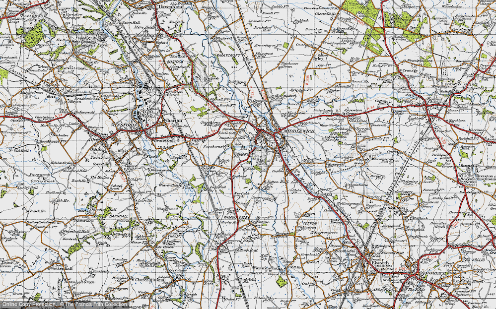 Old Map of Manor Park, 1947 in 1947