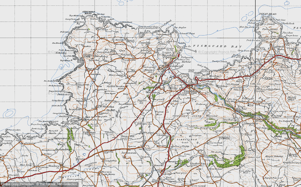 Old Map of Manorowen, 1947 in 1947