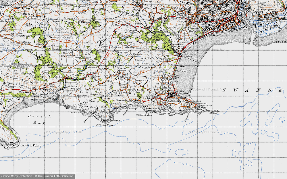 Old Map of Manselfield, 1947 in 1947