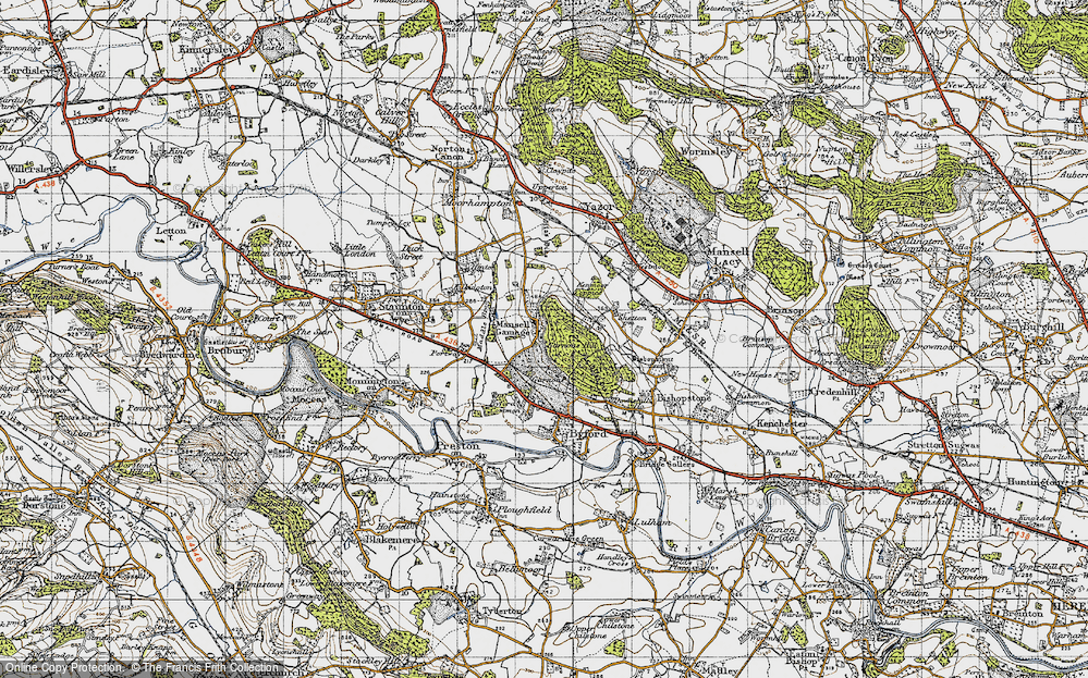 Old Map of Mansell Gamage, 1947 in 1947