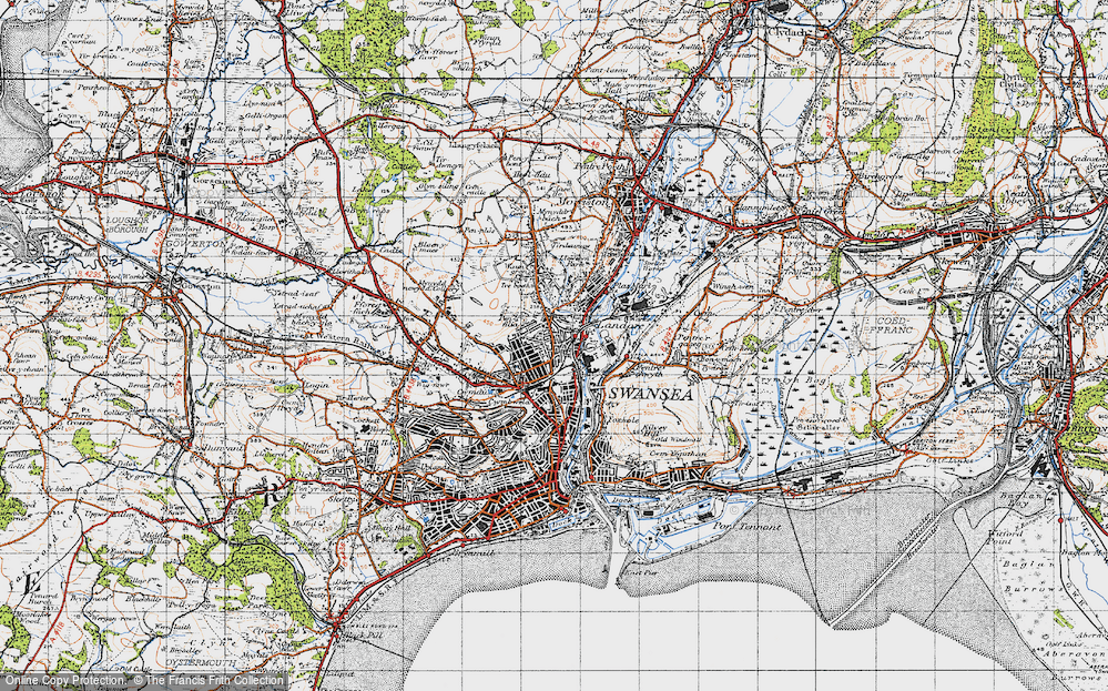 Old Map of Manselton, 1947 in 1947