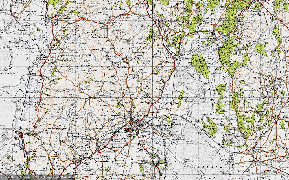 Old Map of Mansriggs, 1947 in 1947